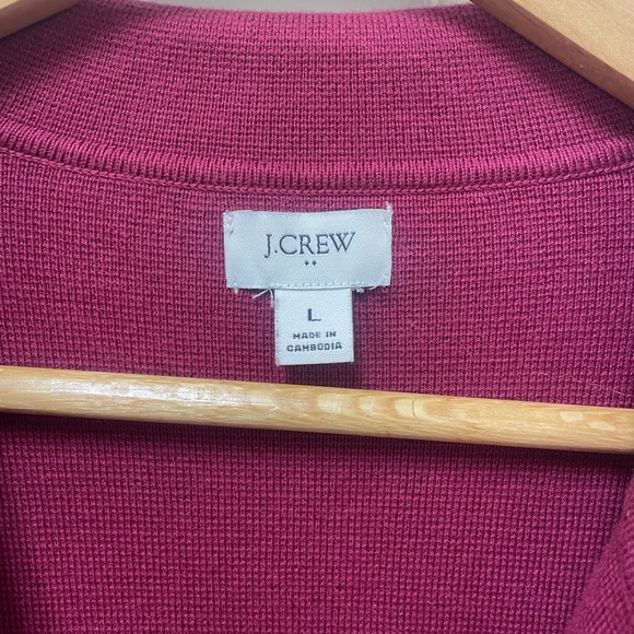 J. Crew Raspberry button down Knit Blazer - Picture 2 of 5